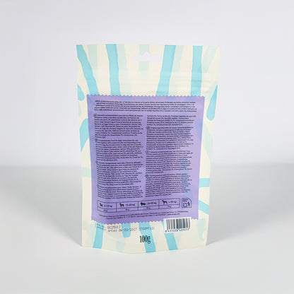 Snack Para Perro En Barritas Semihúmedas De Salmón 12 Paq X (100gr) Wuapu