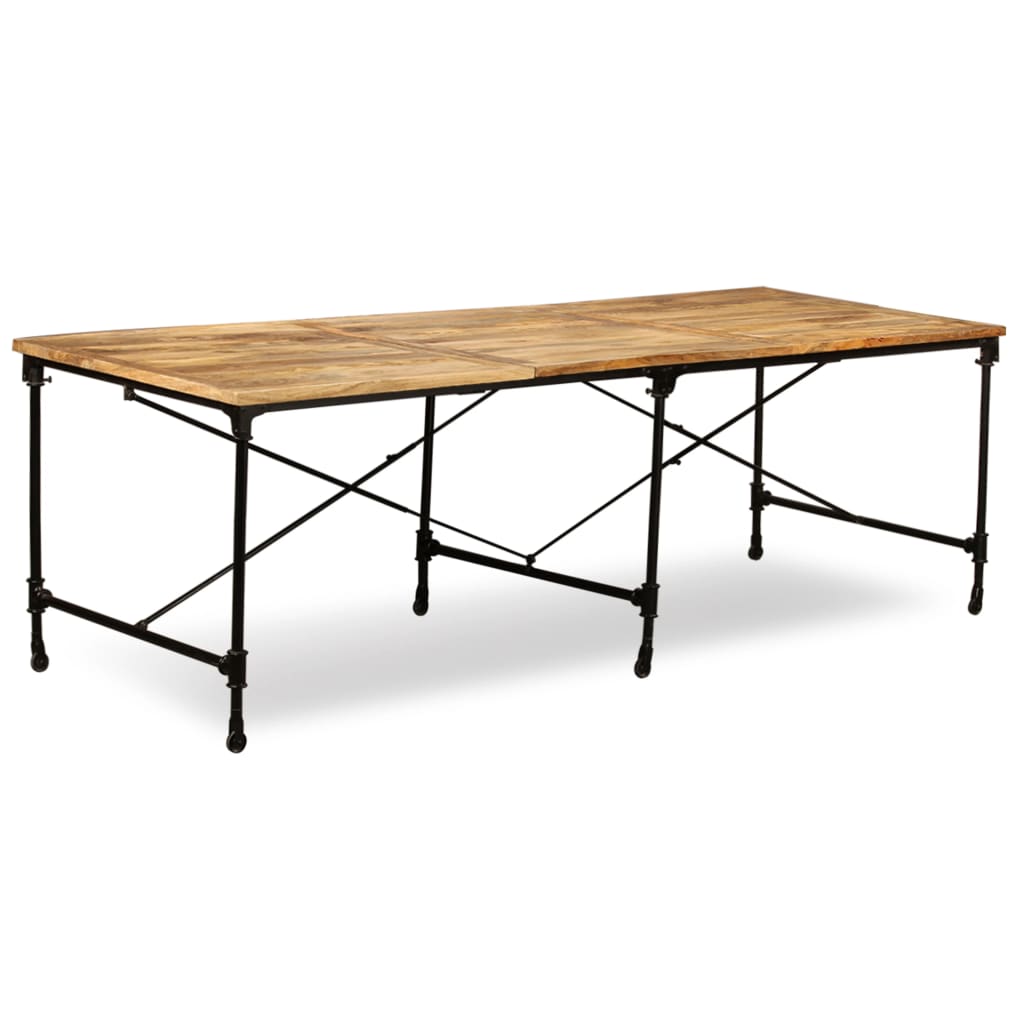 Mesa De Comedor De Madera Maciza De Mango 240 Cm_2