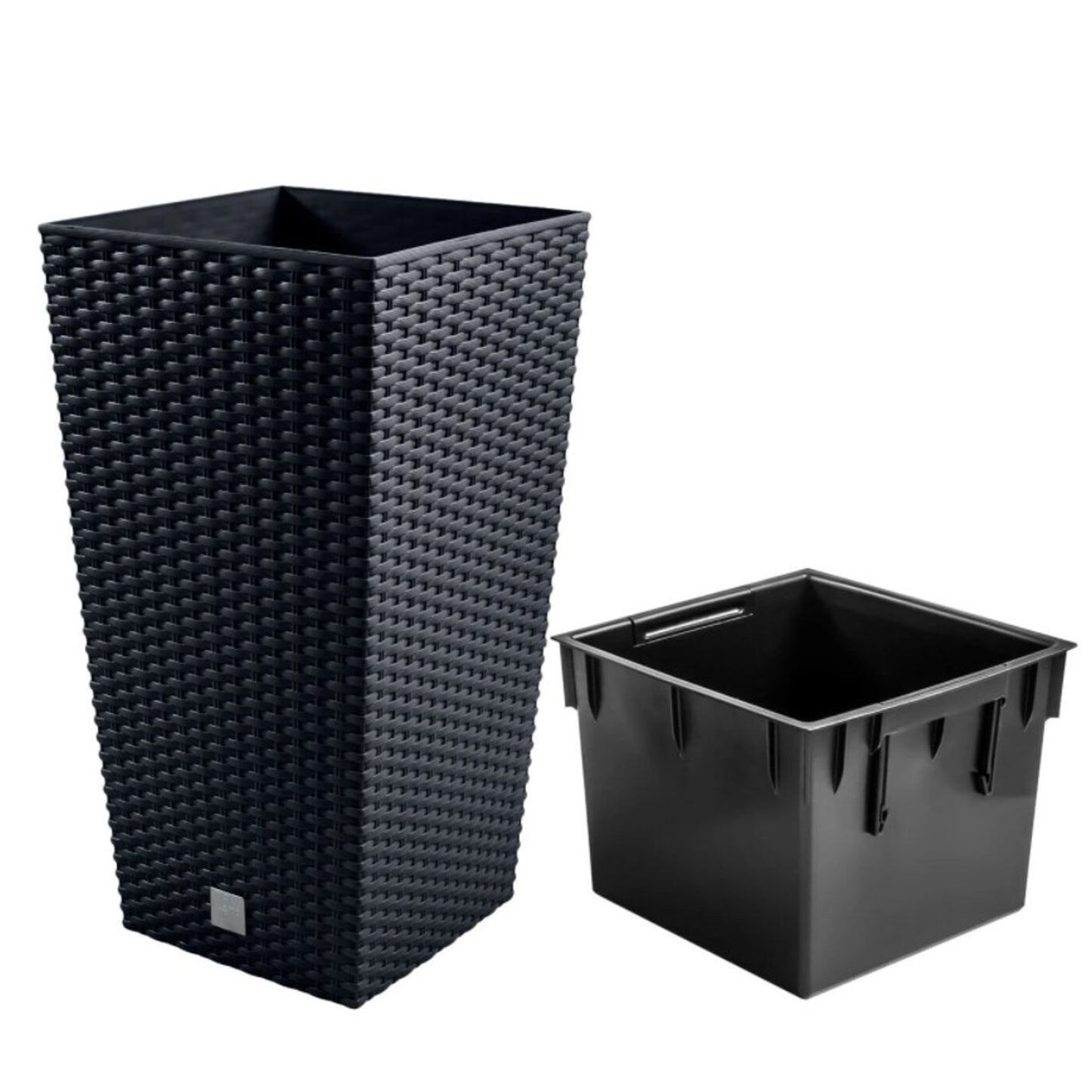 Maceta Rato De 35 Litros Con Inserto 28,7 X 28,7 X 55 Cm En Color Antracita_1