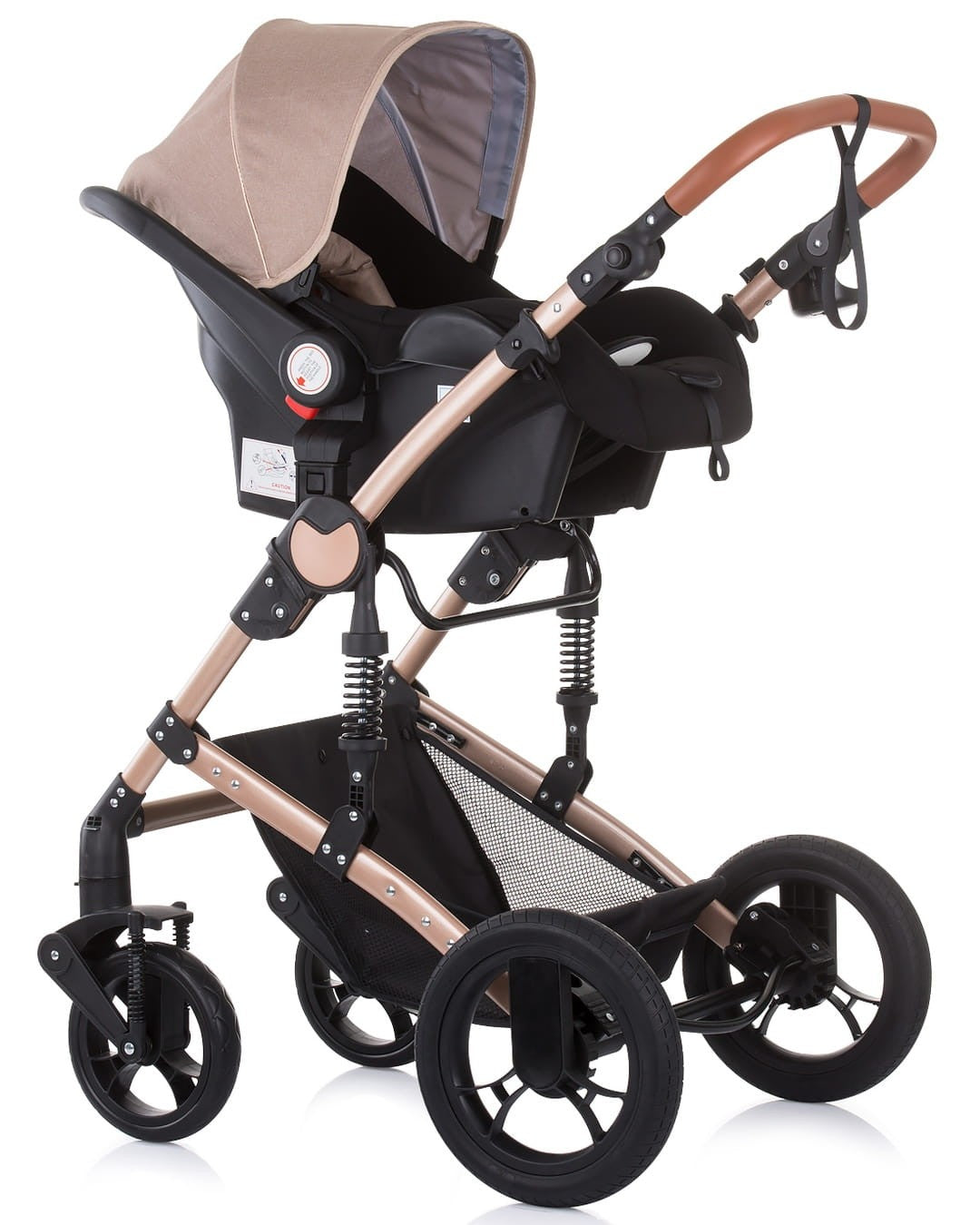 Carrito De Bebé Camea Trío Convertible Con Bolso Humus_4