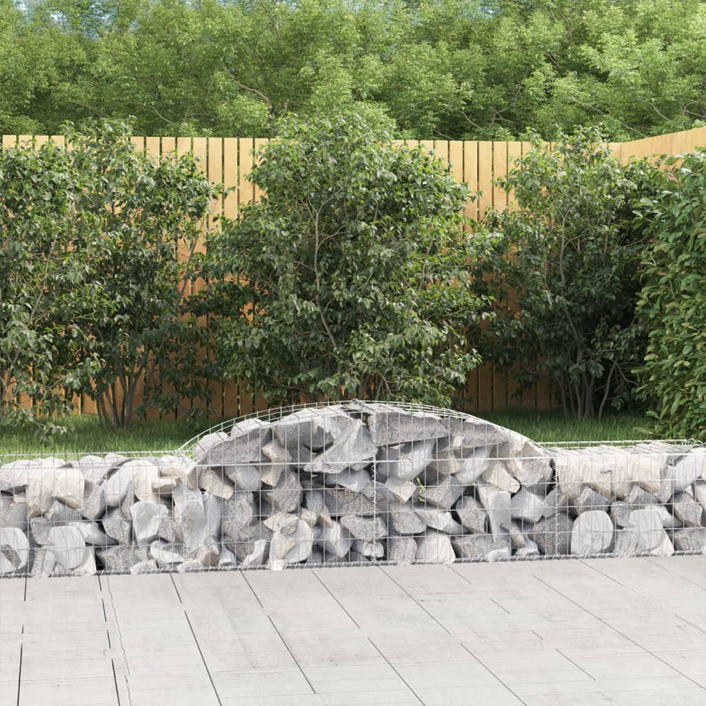 Cestas De Gaviones 20 Uds Forma De Arco Hierro 300x50x40/60 Cm_1