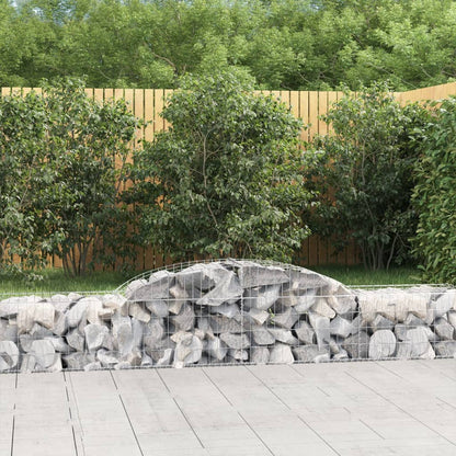 Cestas De Gaviones 20 Uds Forma De Arco Hierro 300x50x40/60 Cm_1