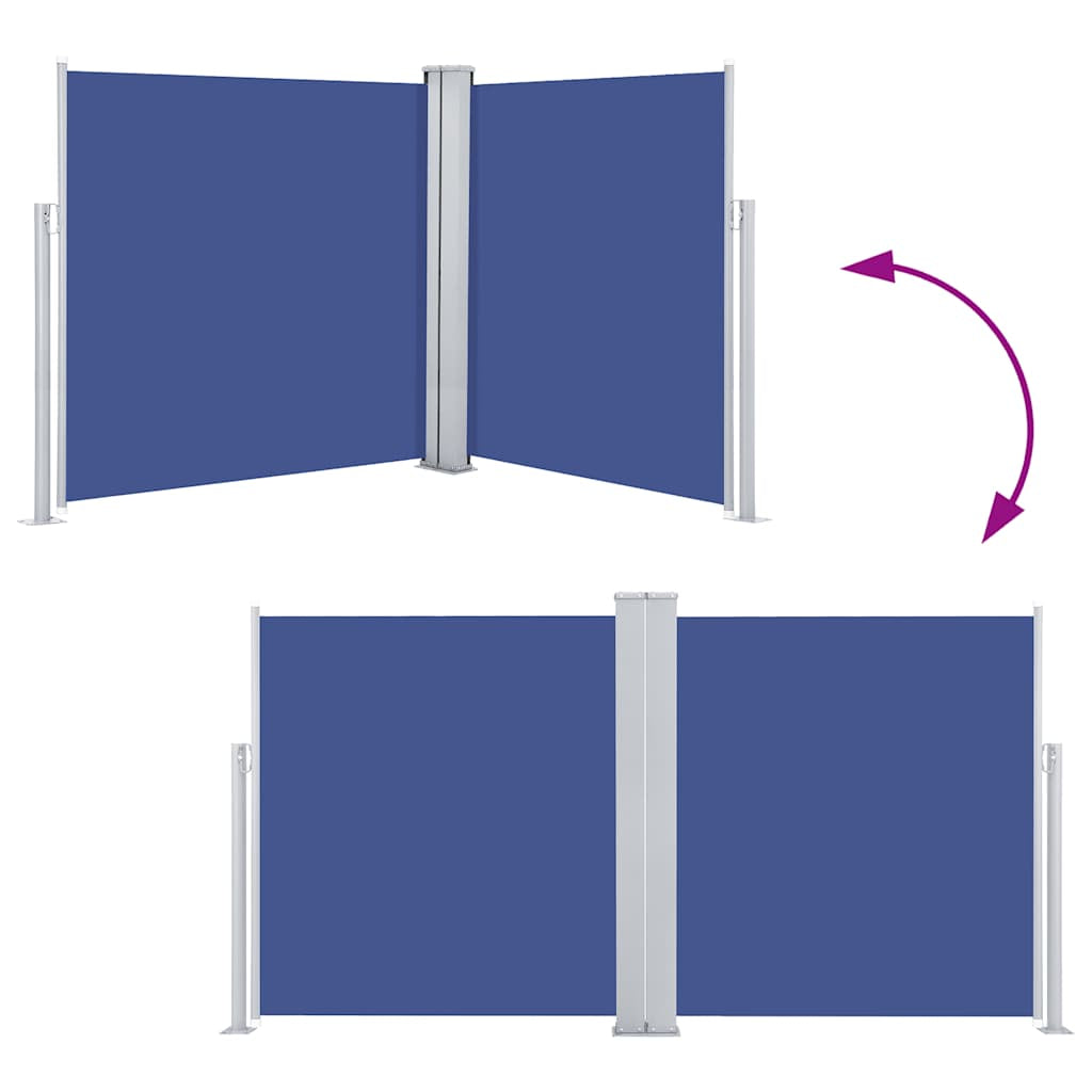 Vidaxl Toldo Lateral Retráctil Azul 170x600 Cm_4