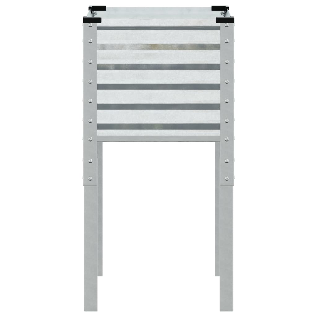 Jardinera De Jardín 45x45x88 Cm De Acero Galvanizado_3