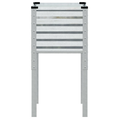 Jardinera De Jardín 45x45x88 Cm De Acero Galvanizado_3