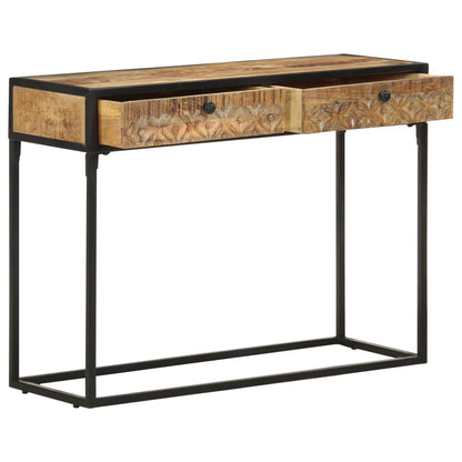 Mesa Consola De Madera Maciza De Mango 100x35x75 Cm_0