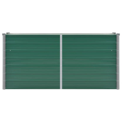 Arriate De Jardín De Acero Galvanizado Verde 160x40x77 Cm_3