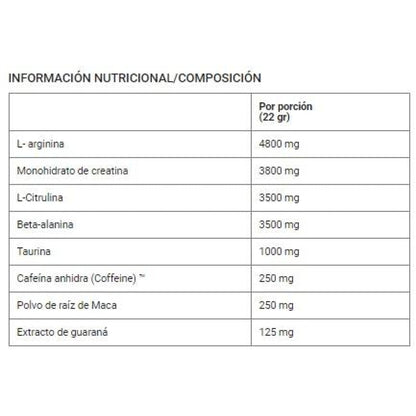Pre-workout Impact 400 Gr Manzana_1