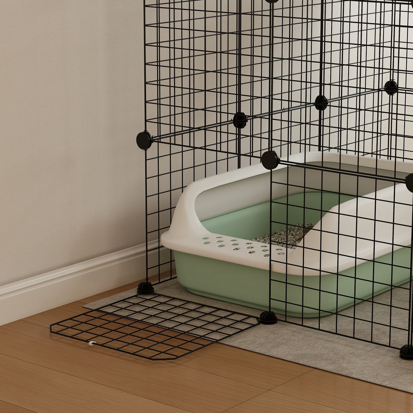 Pawhut Jaula Grande Para Gatos Interior De 4 Niveles 105x105x140 Cm, Negro_4