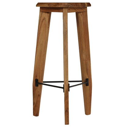 Taburetes De Cocina 2 Unidades Madera Maciza De Acacia_1