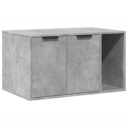 Vidaxl Mueble Arenero Para Gatos Madera Gris Hormigón 80x50x45 Cm_0