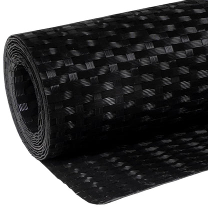 Toldo Para Balcón Ratán Sintético Negro 400x90 Cm / Vetonek_5
