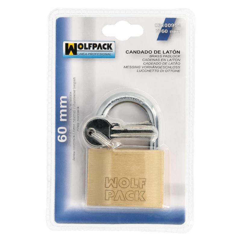 Candado Laton Arco Normal  60 Mm.