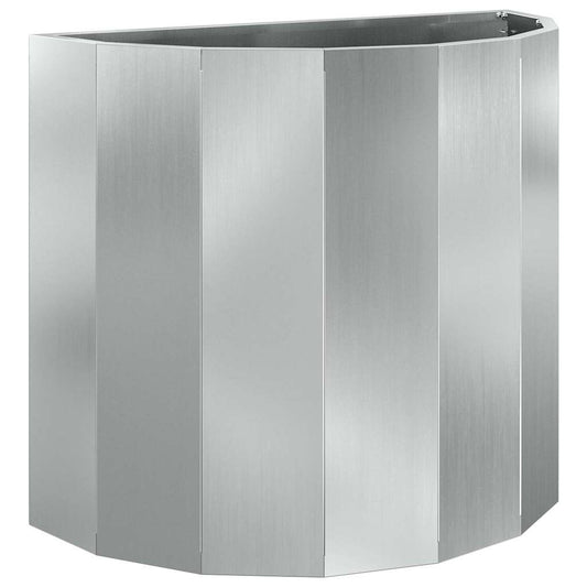 Jardinera Plateado 60 X 30 X 50 Cm Acero Galvanizado_0