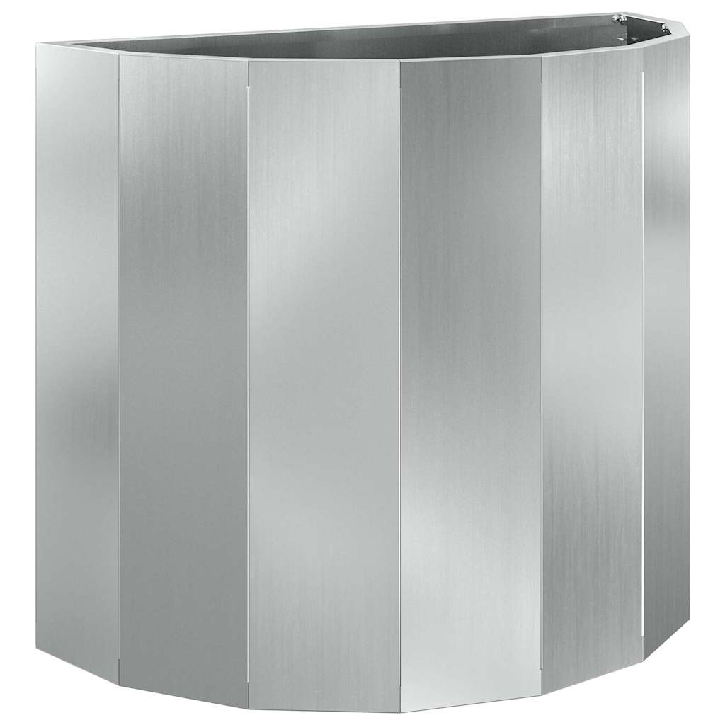 Jardinera Plateado 60 X 30 X 50 Cm Acero Galvanizado_0
