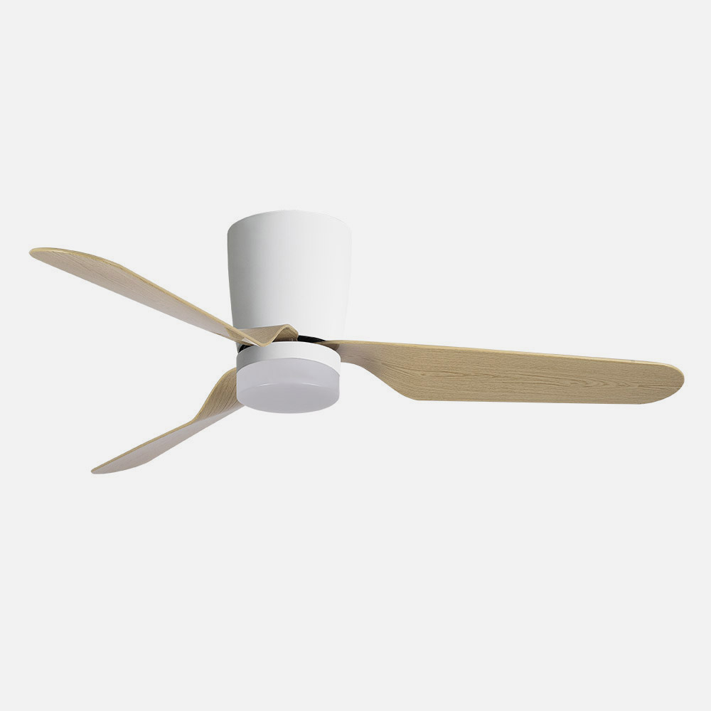 Ventilador 18w Dc Kochi Blanco 3 Aspas Haya 6 Vel 3000-4000-6000k Remoto+temporizador 132 D 2025_2