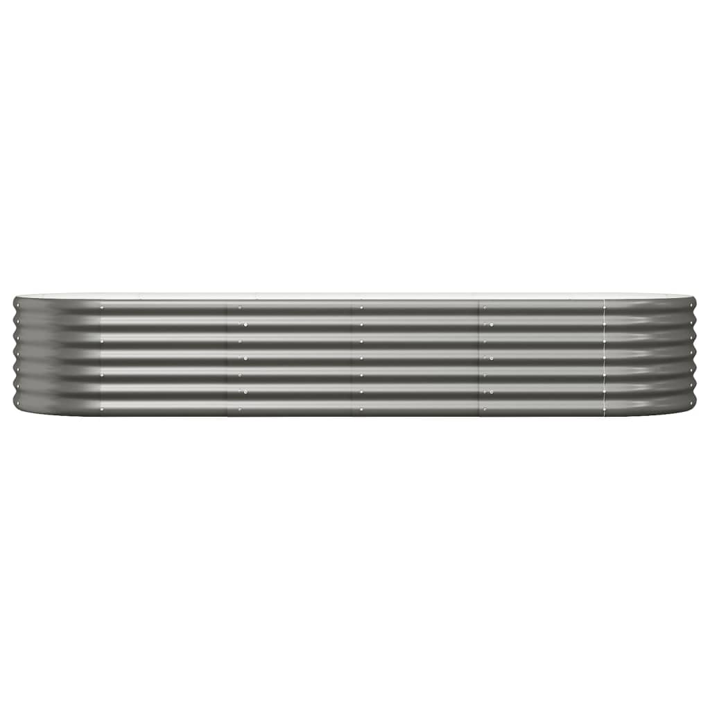 Jardinera Arriate Acero Galvanizado Gris 224x80x36 Cm_2
