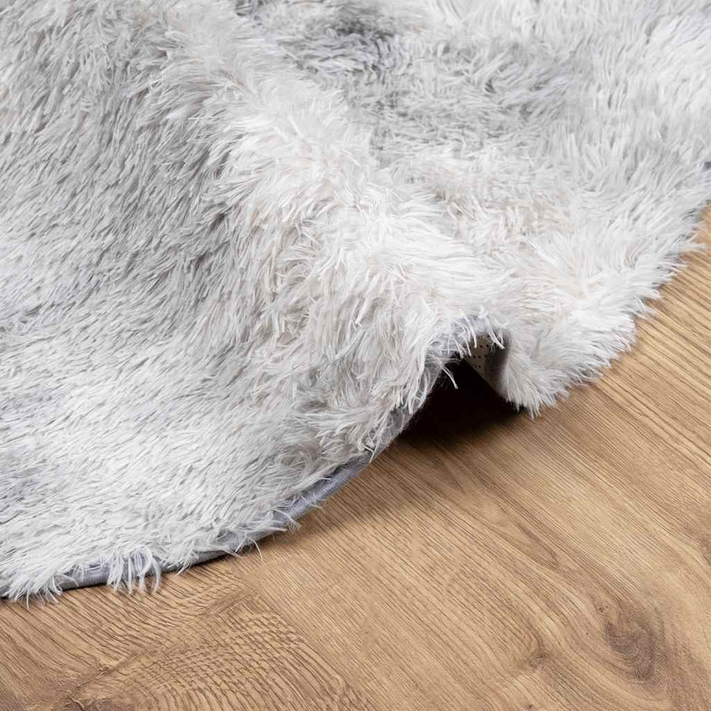 Vidaxl Alfombra De Pelo Largo Navarra Gris Claro 240x240 Cm Poliéster_4