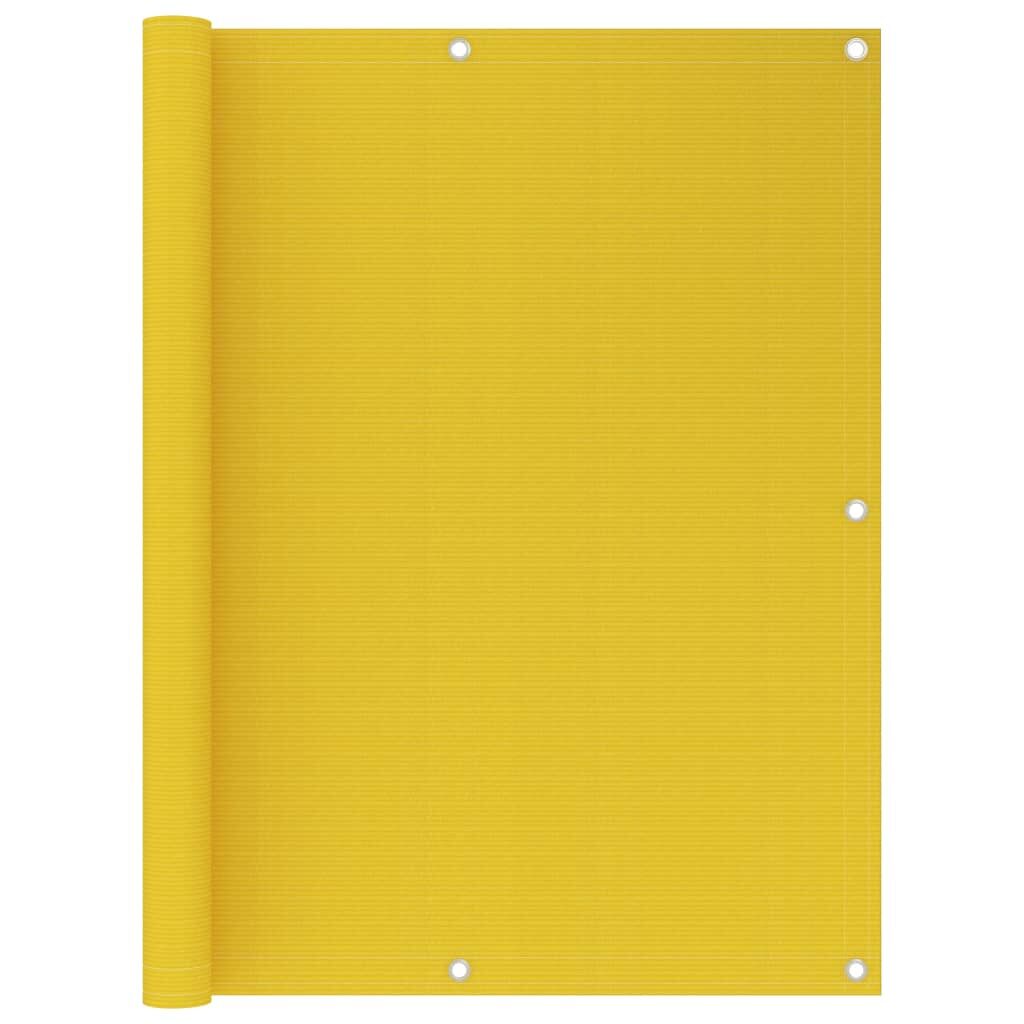 Vidaxl Toldo Para Balcón Hdpe Amarillo 120x500 Cm_0