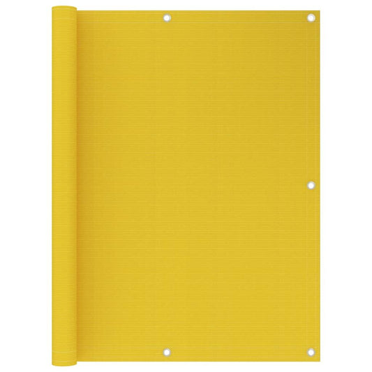 Vidaxl Toldo Para Balcón Hdpe Amarillo 120x500 Cm_0