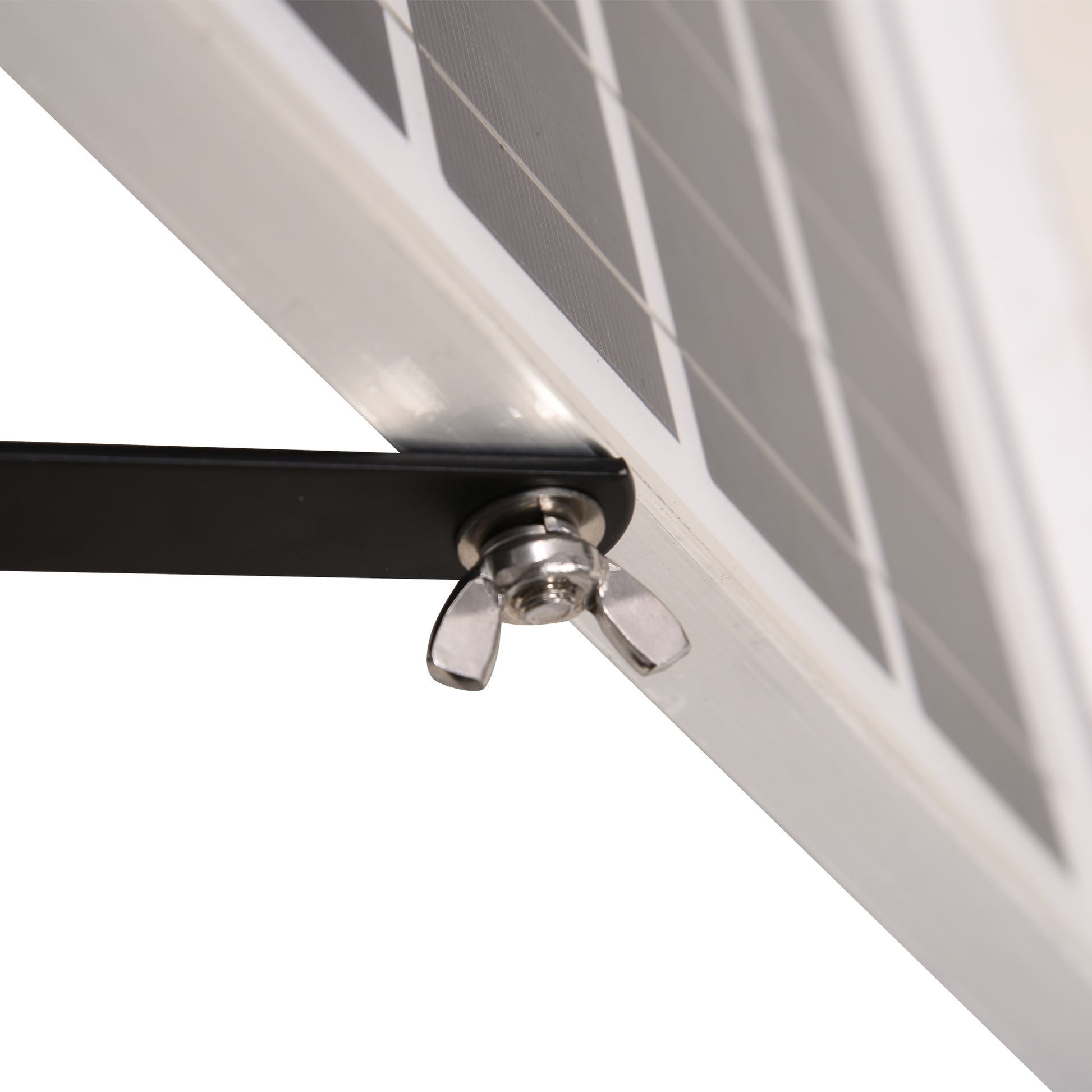Outsunny Luz Solar Exterior Con 54 Led Ip65 Impermeable 68x37x16 Cm Plata_3