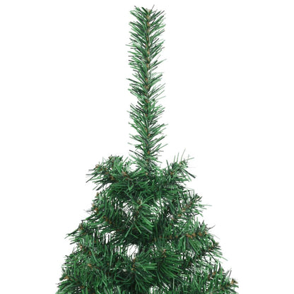 Vidaxl Medio Árbol De Navidad Artificial Con Soporte Pvc Verde 120 Cm_4