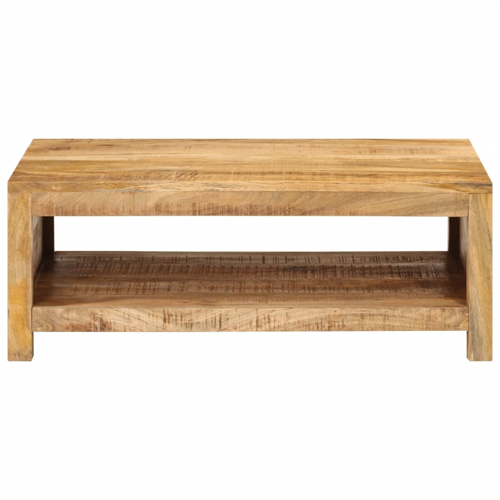 Mesa De Centro De Madera Maciza Mango 80x55x30 Cm_0