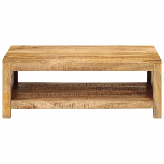 Mesa De Centro De Madera Maciza Mango 80x55x30 Cm_0