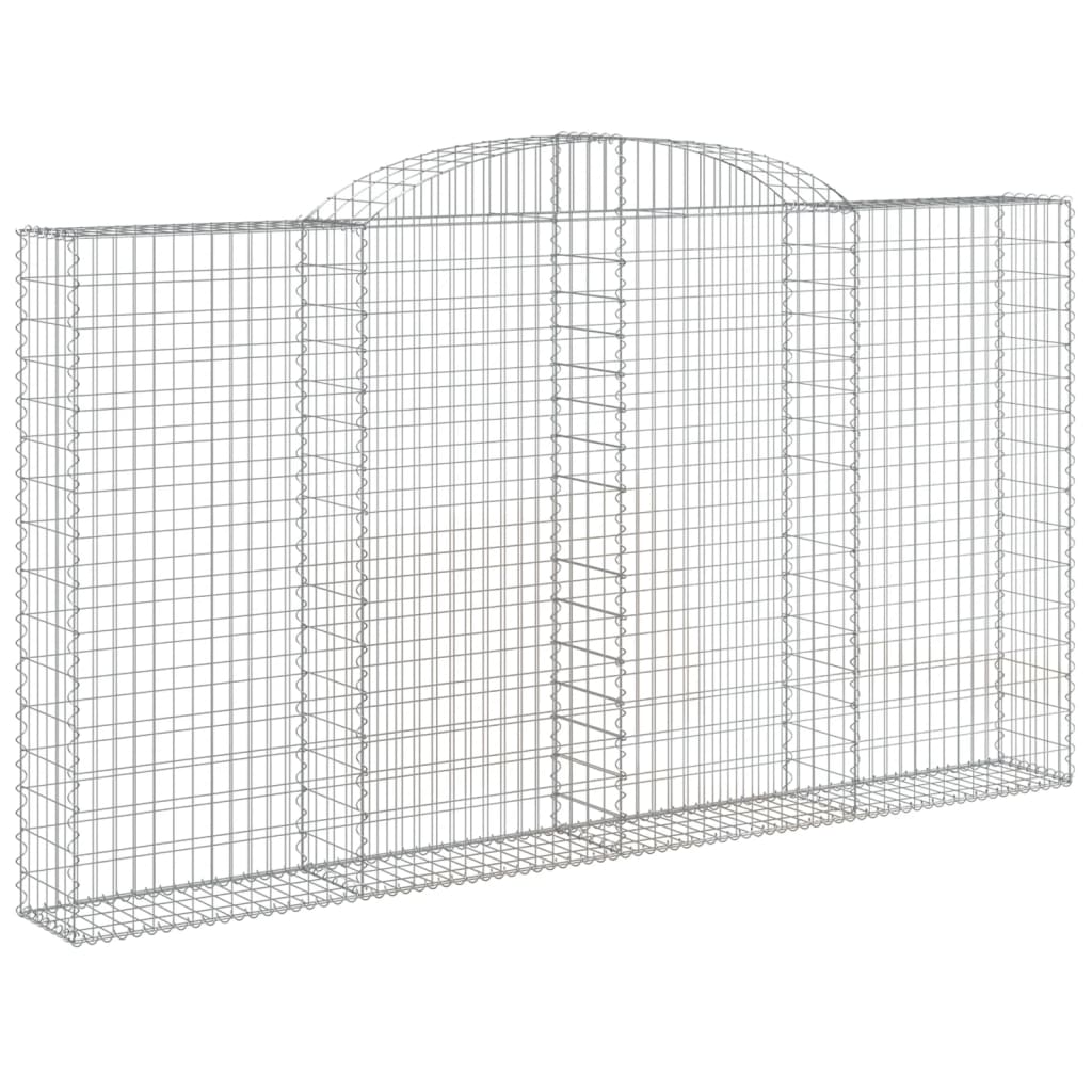 Cestas De Gaviones 5 Uds Forma De Arco Hierro 300x30x160/180 Cm_2