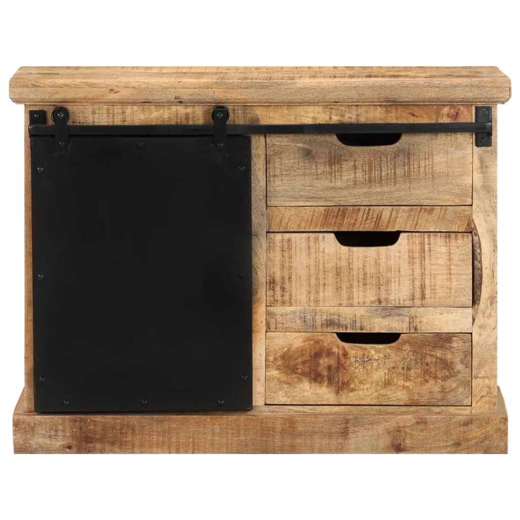 Aparador De Madera Maciza De Mango 80x30x60 Cm_2