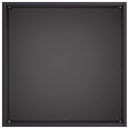 Macetero De Jardín Negro 45 X 45 X 45 Cm Acero Laminado En Frío_3
