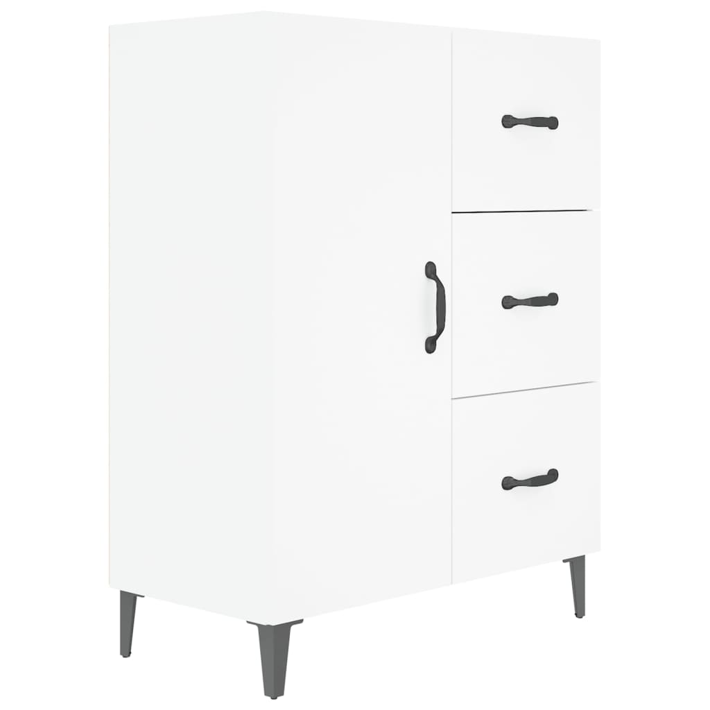 Aparador De Madera De Ingeniería Blanco 69,5x34x90 Cm / Vetonek_5