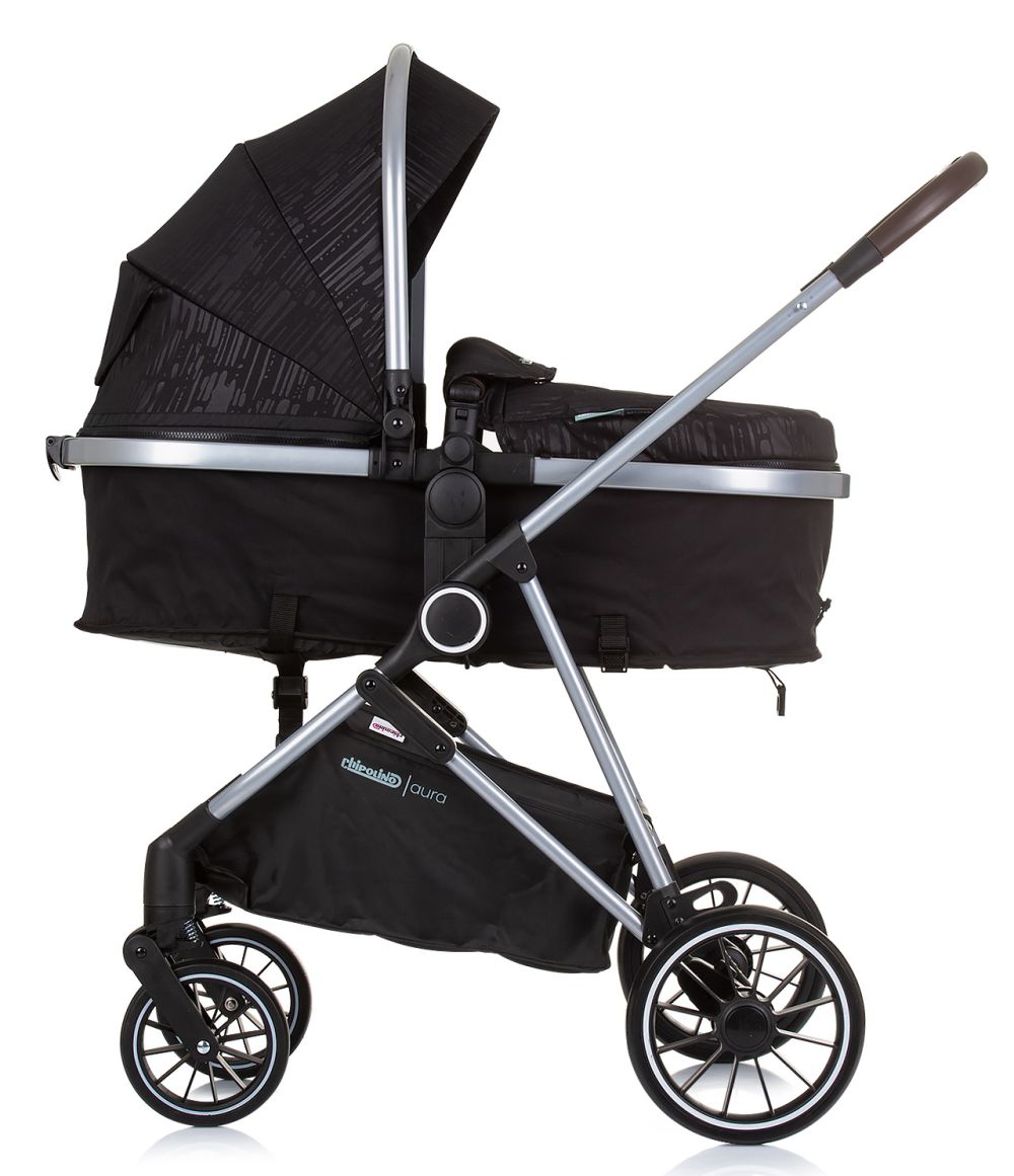 Carrito De Bebé Duo Convertible Aura Hasta 22 Kg Obsidian Silver_2