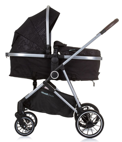 Carrito De Bebé Duo Convertible Aura Hasta 22 Kg Obsidian Silver_2