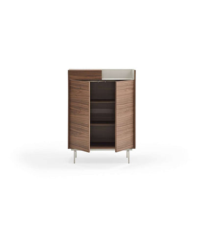 Mueble Auxiliar Modelo Valley 2 Puertas 1 Cajón Acabado Nogal/gris Claro, 40cm(ancho) 130_2
