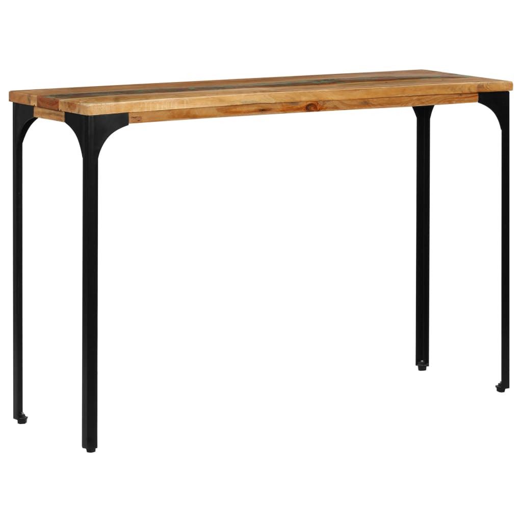 Mesa Consola Madera Maciza Reciclada 120x35x76 Cm_0