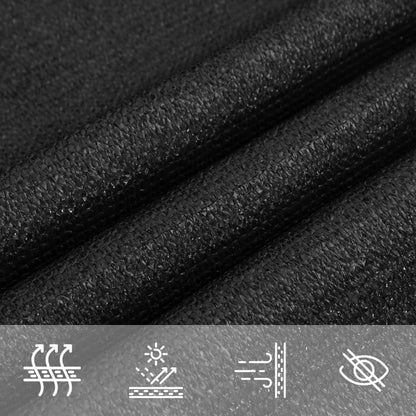 Vidaxl Toldo De Vela Hdpe Negro 160 G/m² 4x4 M_4