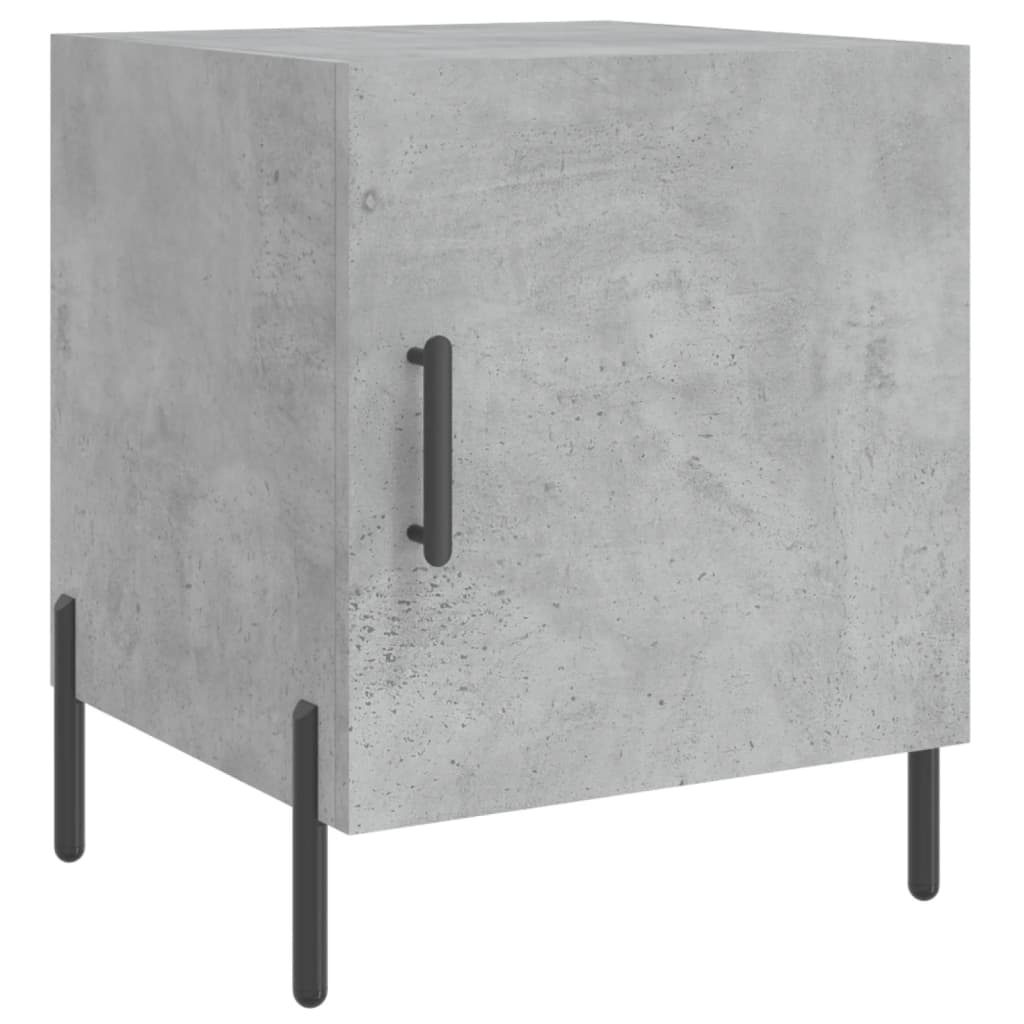 Mesitas Noche 2 Uds Madera Ingeniería Gris Hormigón 40x40x50 Cm_3