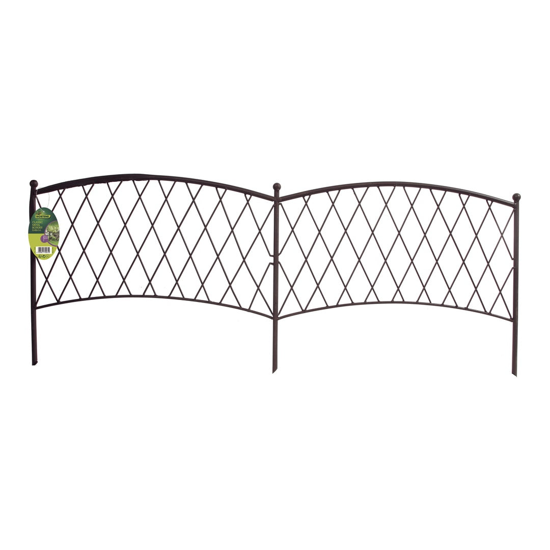 Bordura De Jardin Metal Border 0.4x1 M Marron Nortene_0