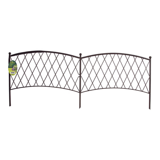 Bordura De Jardin Metal Border 0.4x1 M Marron Nortene_0