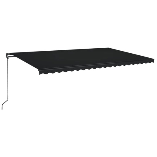 Toldo Retráctil Manual Gris Antracita 500x350 Cm_0