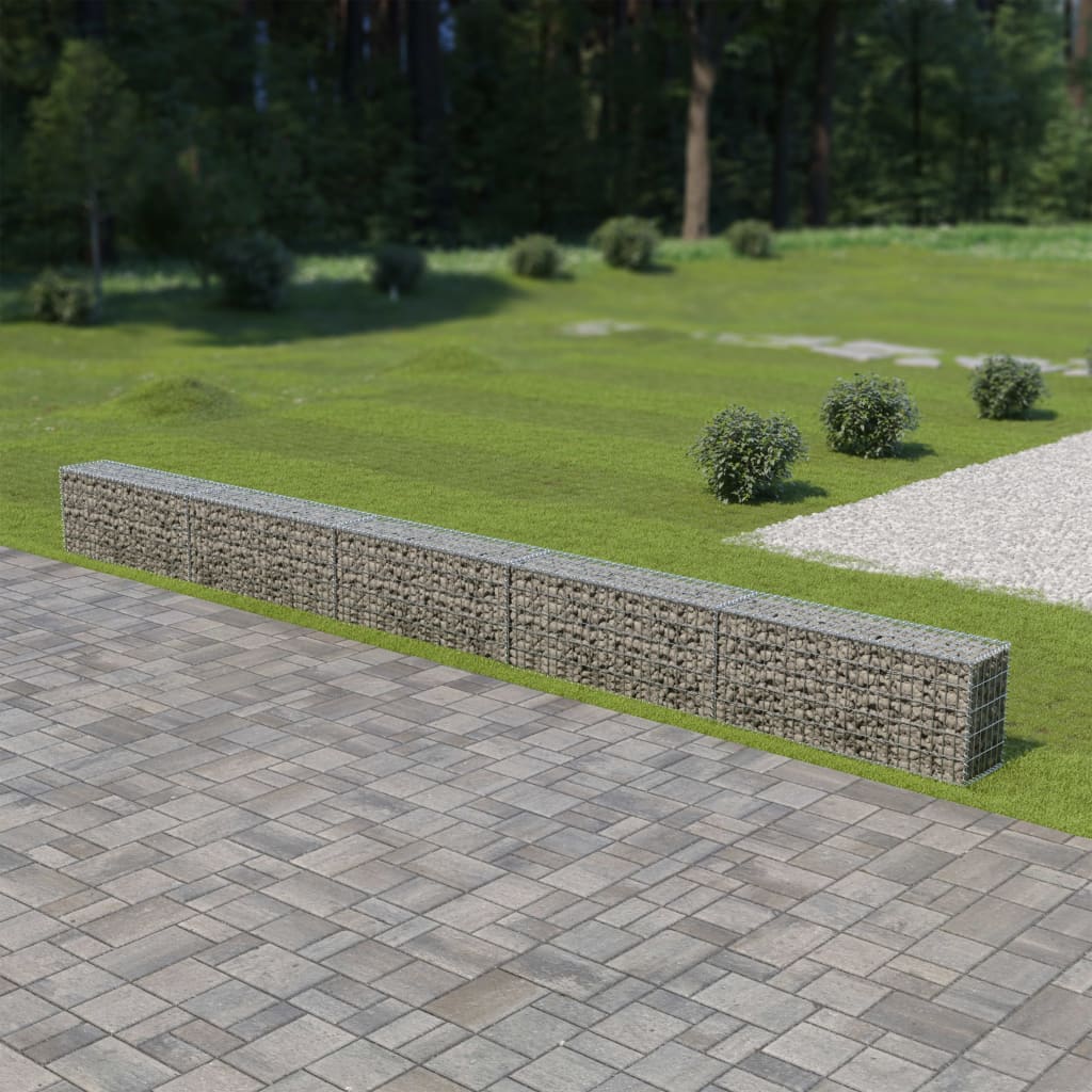 Muro De Gaviones Cubiertas Acero Galvanizado 600x30x50 Cm / Vetonek_1
