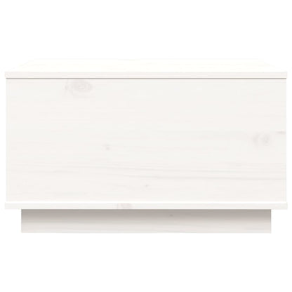 Mesa De Centro De Madera Maciza De Pino Blanco 60x50x35 Cm_4