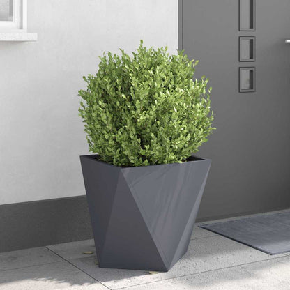 Jardinera 2 Uds. Antracita 50 X 50 X 50 Cm Acero_3