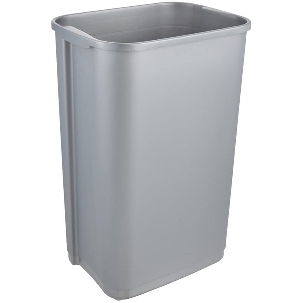 Cubo De Basura Con Tapa Deslizante, 50 L, Rasmus, Plateado_2