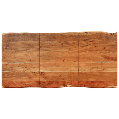 Mesa De Comedor De Madera Maciza De Acacia 140x70x76 Cm_2