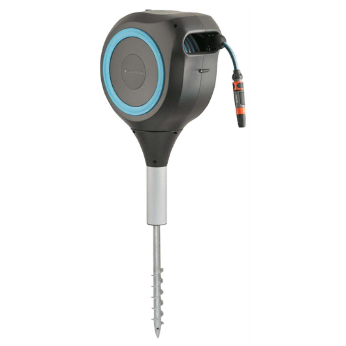 Portamangueras automático con piqueta RollUp M 20 m Gardena