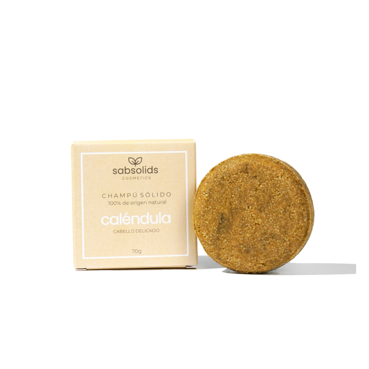 Champú De Caléndula Para Cabellos Delicados, Sabsolids 70g_0