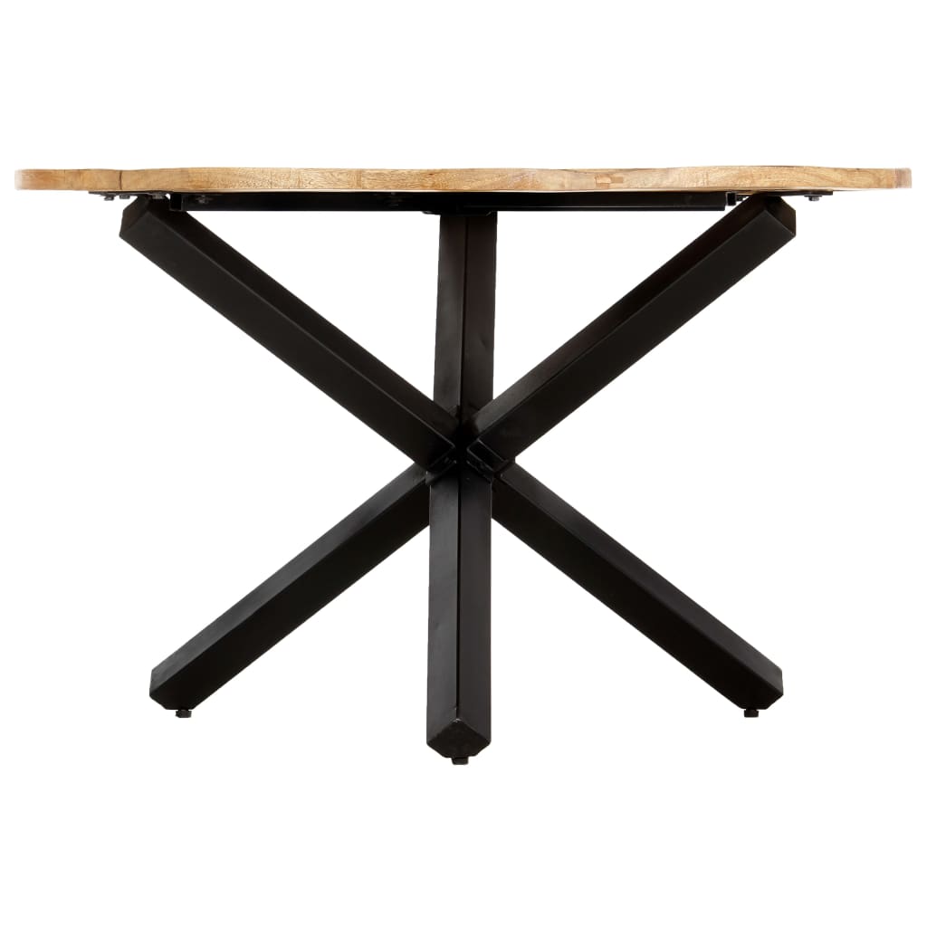 Mesa De Comedor Redonda De Madera Maciza De Mango 120x76 Cm_1