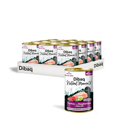 Dibaq Natural Moments Adulto Pavo Con Frambuesa, 12 Latas X 380gr_0